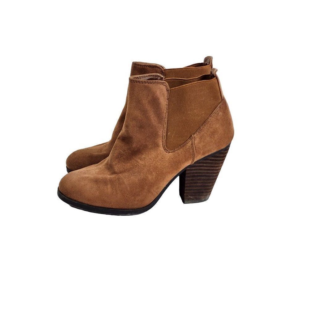 Call It Spring Heeled Ankle Booties Brown Size 7 - Picture 3 of 12